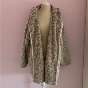 Urban Outfitters Shaila Tan Oversized Fuzzy Jacket
